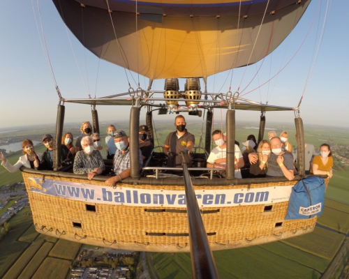 Ballonvaart boven Zuid Holland vanaf Waddinxveen